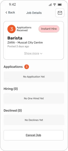 Job Details – Instant Hire (with applications)