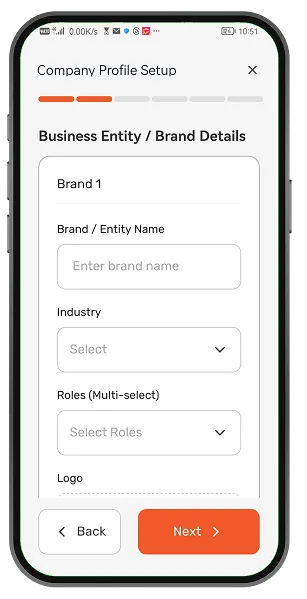 Brand Profile / Logo upload